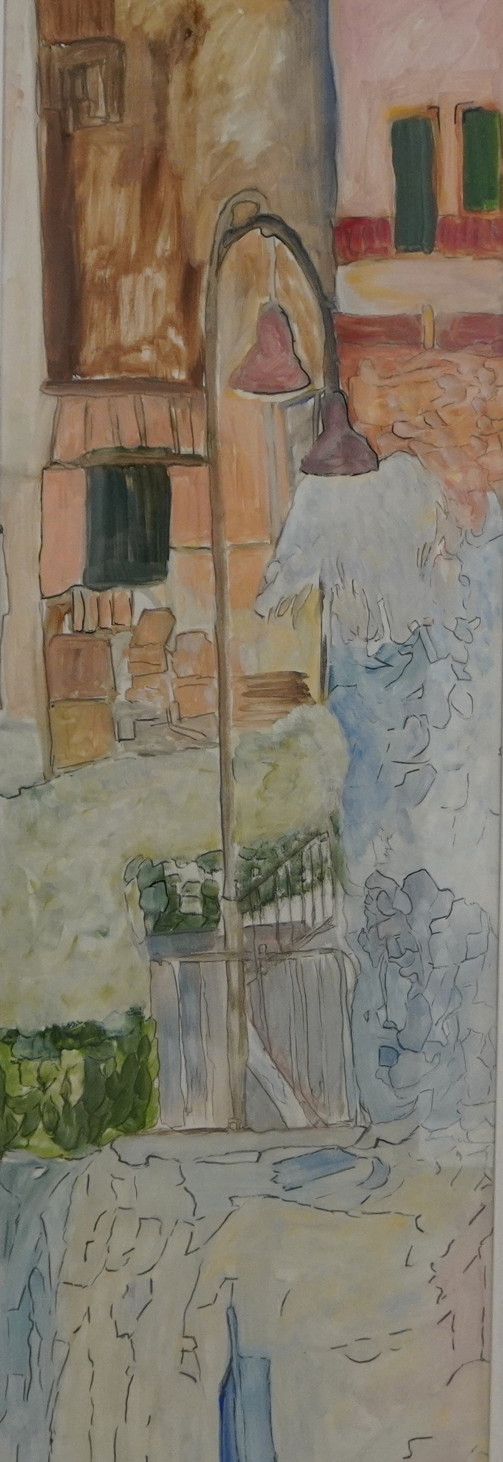 hiver cours st jean lampadaire